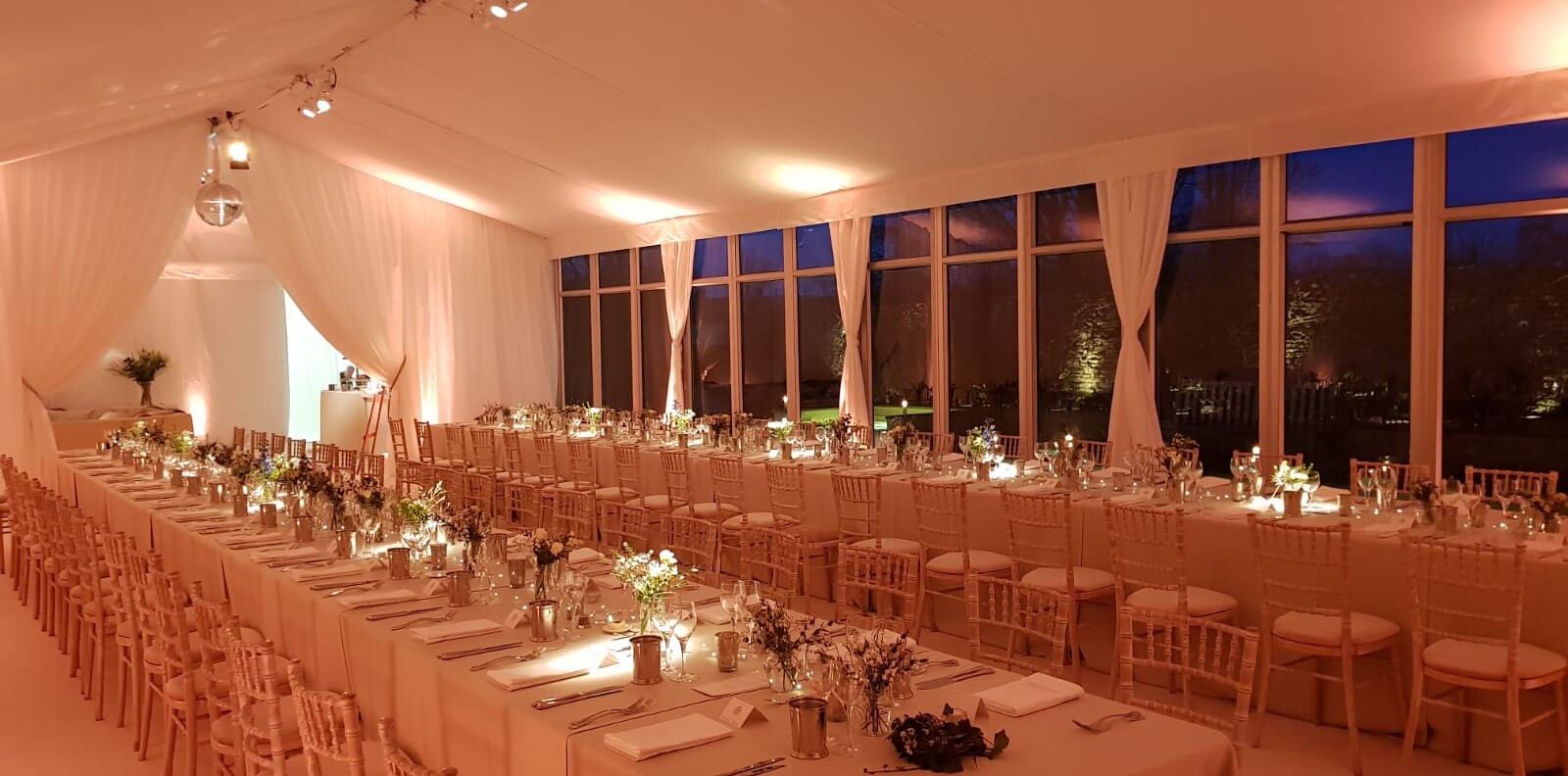 Evening Dinner Reception Marquee