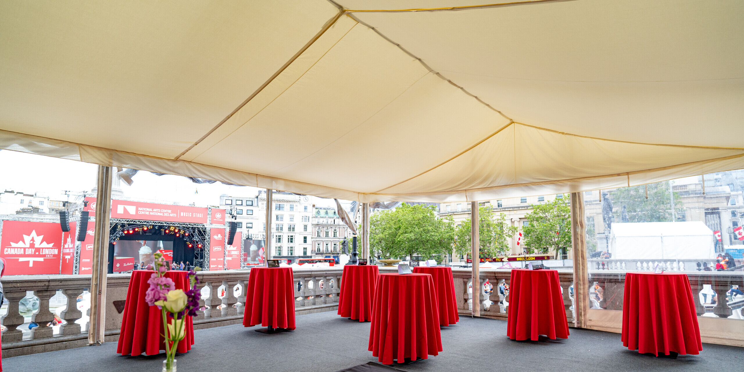 Stock Flat Ivory Marquee Linings