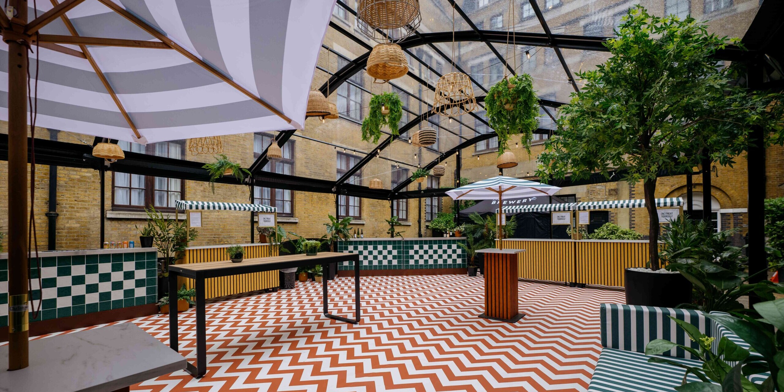 Glasshouse style marquee